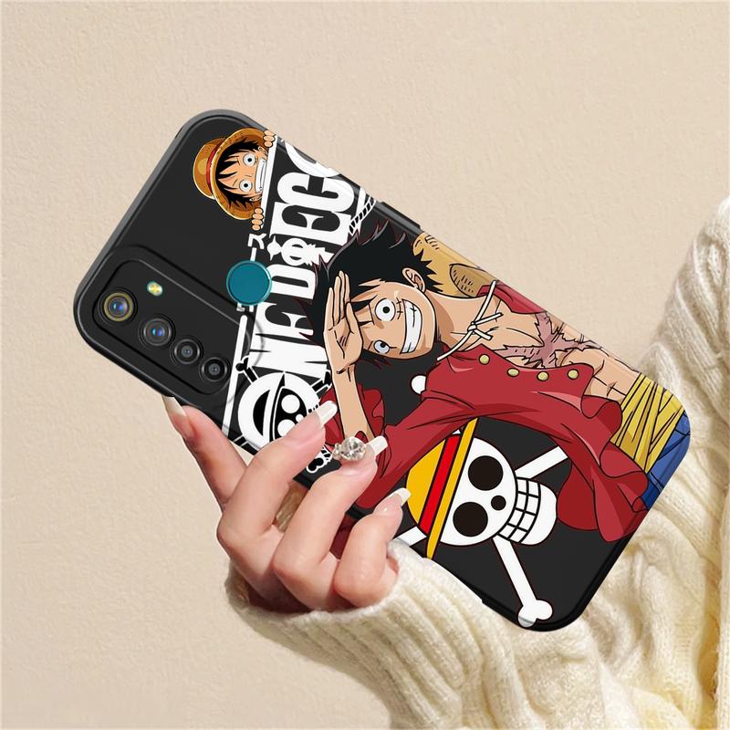 Casing Lunak Motif Anime Lufy untuk Re4lme 5 Pro / 5s 5i C3 6 6i 6pro - Softcase Hp 4