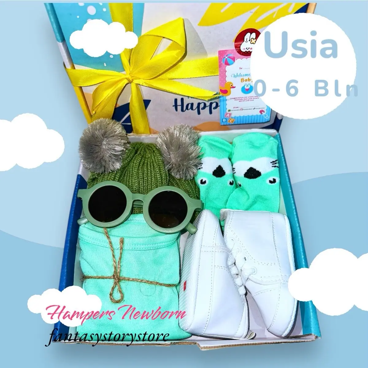 Hampers Bayi Newborn Baby Gift Set Unisex Kado Kelahiran Parcel Bayi Laki-laki Perempuan