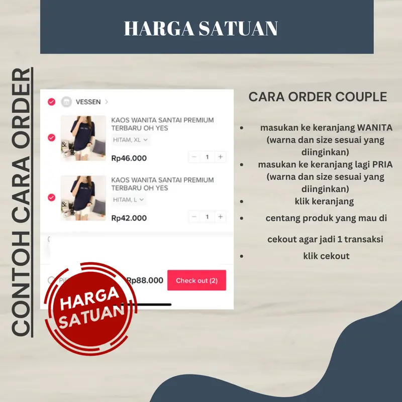 Kaos Tshirt Couple TELAPAK Baju Pasangan Cewek Cowok Dewasa Pacaran Lucu Keren Simple Bahan katun lembut Trend Terbaru Viral 5