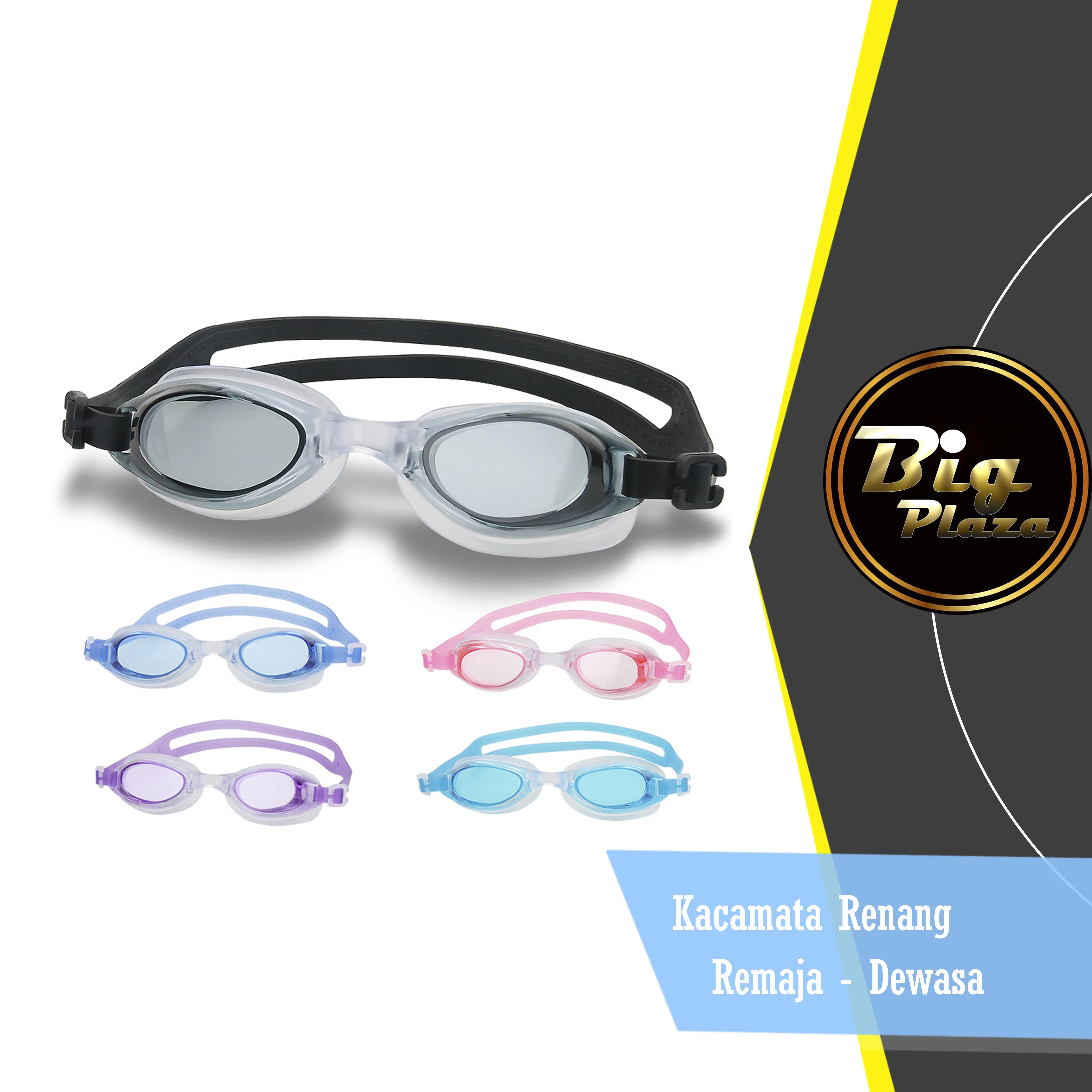 Kacamata Renang Remaja - Dewasa Pouch Swim Goggles Free Penutup Telinga A109
