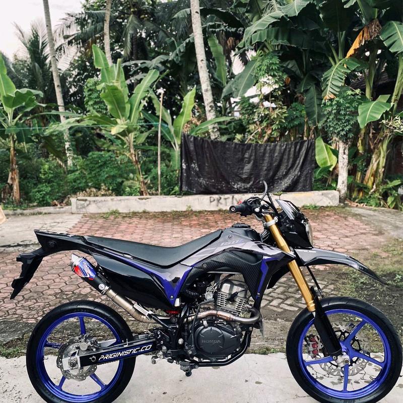 Knalpot KLX 150 • CRF 150 • D Tracker 150 • Wr 155 Type Glory Series Kolong Atas inlet 50mm 6