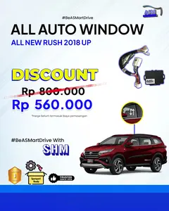 All Auto Window 4 Pintu Naik dan Turun New Rush & New Terios 2018-UP