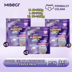 PEMBALUT CELANA ANTI BOCOR 360°  AntiBocor24Jam Wanita pembalut ibu bersalin  Anti Gumpal & Bau ️Size M/L/XL tampon Keputihan