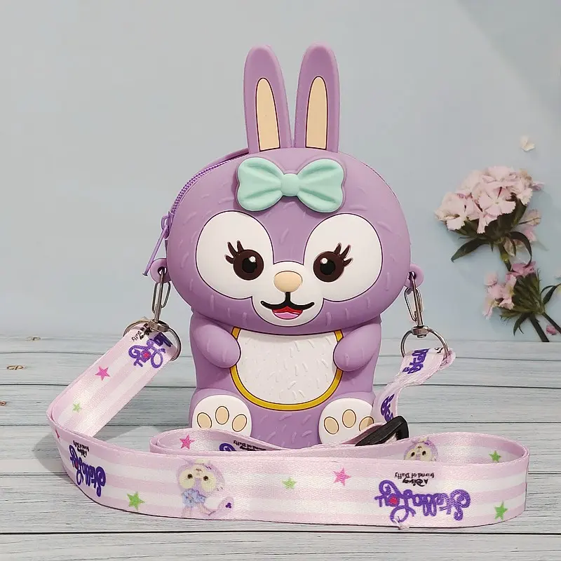 Children's Bags Star Dew Coin Purse Cute Cartoon Internet Celebrity Coin Shoulder Bag Children's Clothing Matching Silicone Bag