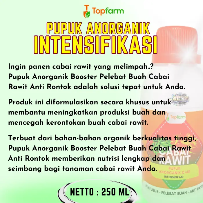 Pupuk Cabe Rawit - Booster Cabe rawit / Pupuk Penyubur Tanaman Cabai / Pupuk Pelebat Buah Cabe Rawit / Pupuk Khusus Pohon Cabai / Pupuk Pembesar Cabe Rawit / Pupuk Cabai 2