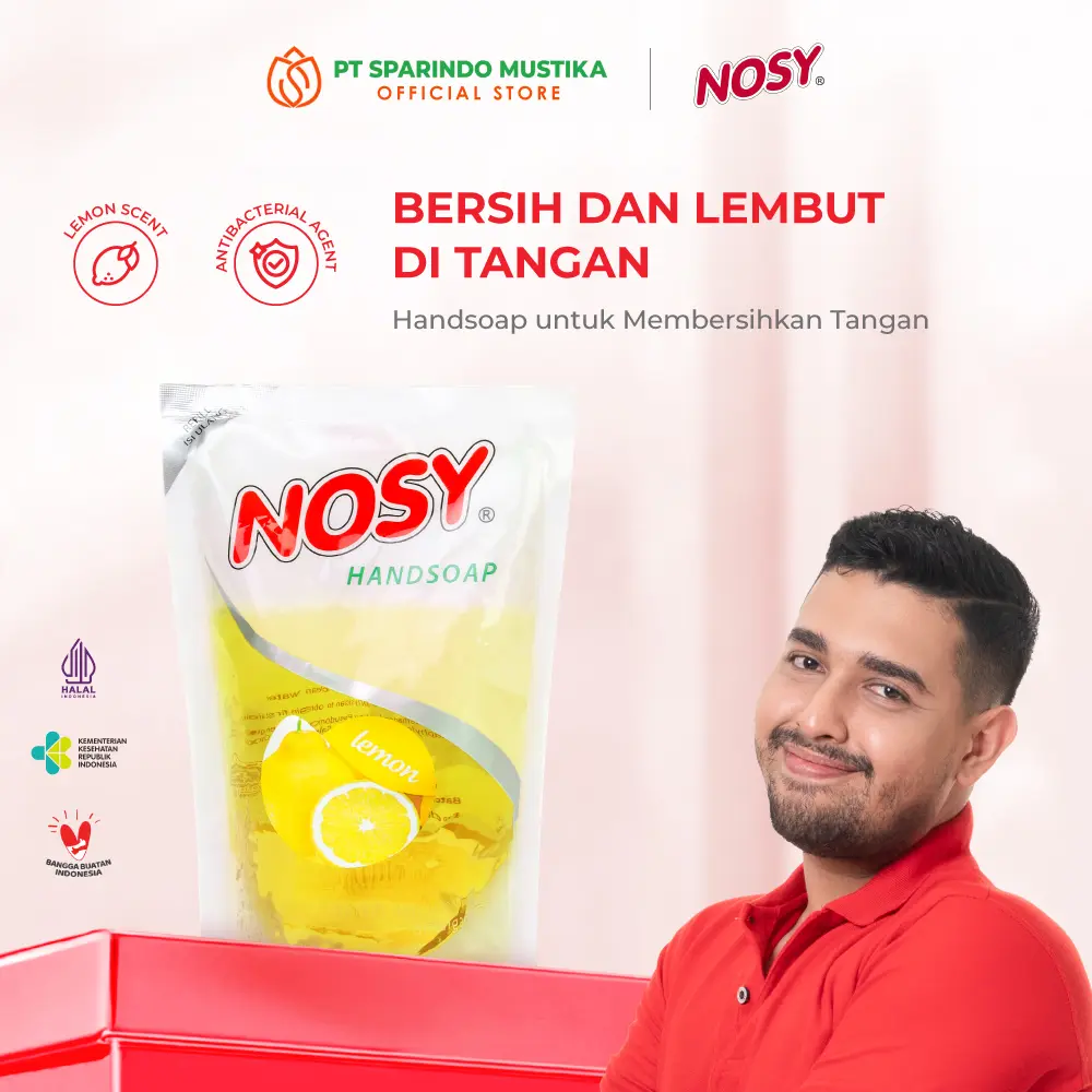 NOSY Hand Soap Pouch 420ml Lemon