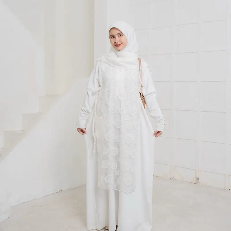 Lana Vest l Vest Brukat Lace Chantily I Sandang Arum Rompi Muslim