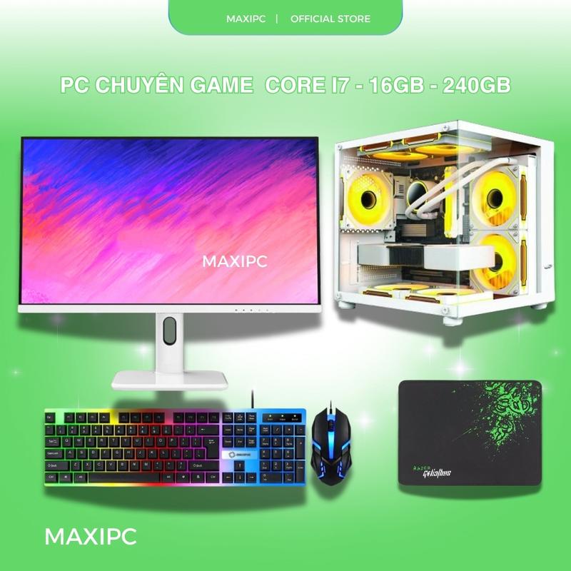 Máy Tính Nguyên Bộ Màu Trắng - Máy Tính Core i7 – RAM 16GB – SSD 240GB