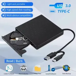 DVD External RW Slim Portable Optical Drive Writer CD ROOM PC Laptop USB 3.0