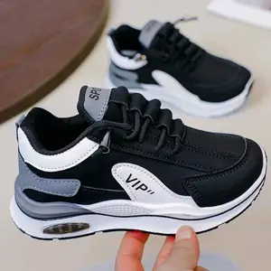 CANDU02.Sepatu Sneakers Anak-Anak Running Laki Laki & Perempuan korean style UNISEX Sport Fashion Shoes VIP kid03 Full Busa Foam FU Leather Premium