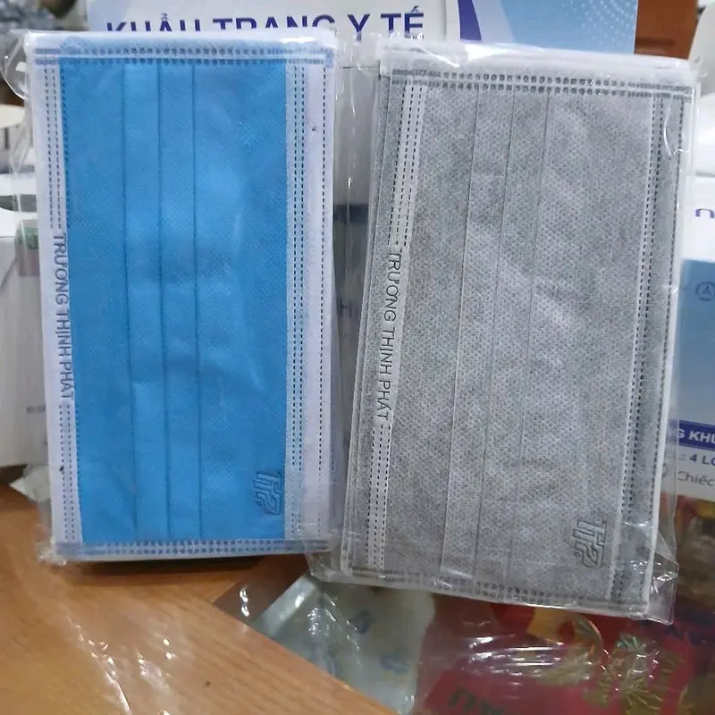 Set 4 hộp 200 cái khẩu trang y tế 4 lớp TTP cho người lớn, khẩu trang ngăn bụi, chống tia cực tím hiệu quả 8