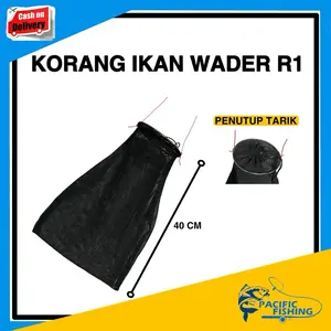 KOJA IKAN MODEL WADER RING 1 PENUTUP 40 CM DAN 60CM| KORANG IKAN BUBU IKAN | BERKUALITAS