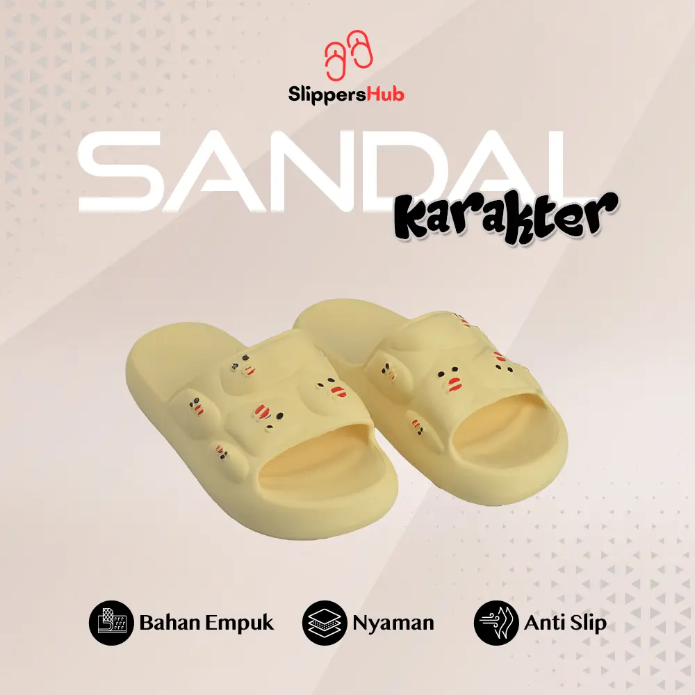 Slippers Hub -  Sendal Fashion Murah Wanita Dewasa Selop Anti Licin