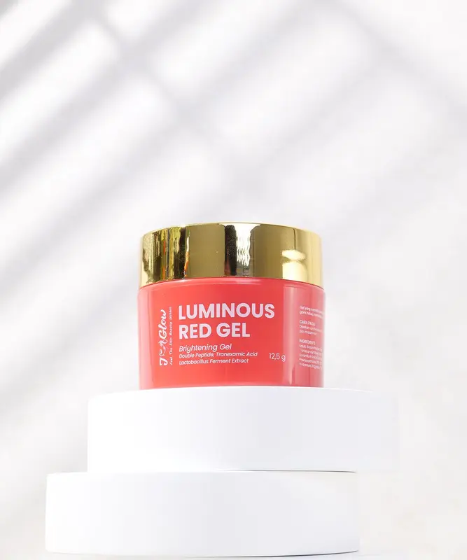 JGLOW - Luminous Red Gel- 12,5 gr Mencerahkan Wajah Acid Hitam Pencerah Muka Kusam Perawatan Pelembab Mengencangkan Berminyak 4