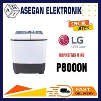Gambar LG P8000N MESIN CUCI 2 TABUNG 8 KG PROMO DISKON MURAH dari Asegan Elektronik Store Kota Depok 1 Tokopedia