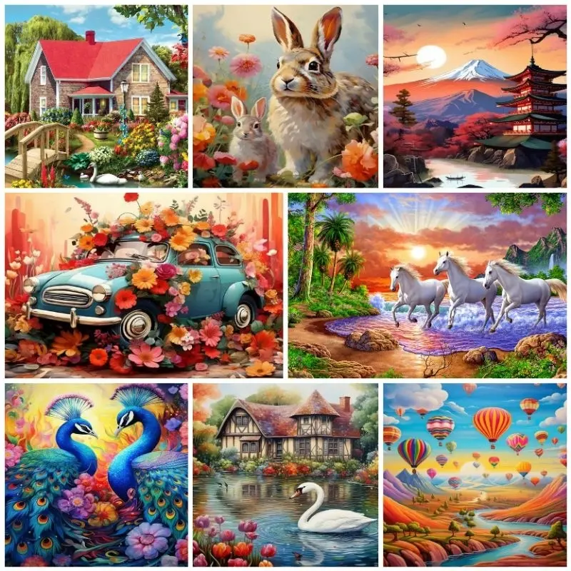ready stock Full Drill Diamond Painting New Design Cross Stitch