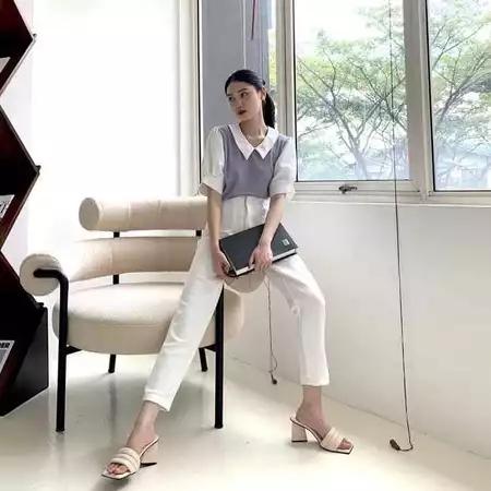 CLARES - Atasan Wanita ROZIE Top Combi 01 / Yoona Top Combi Baju Wanita / Fashion Blouse Terbaru 4