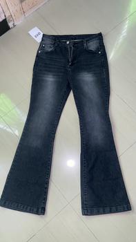 Product Review of ORE - CZ 930 Size 27-34 - Highwaist Strecht Cutbray Jeans Vintage Black Washed Slim-fitting Celana Kaki from R**🫧 2