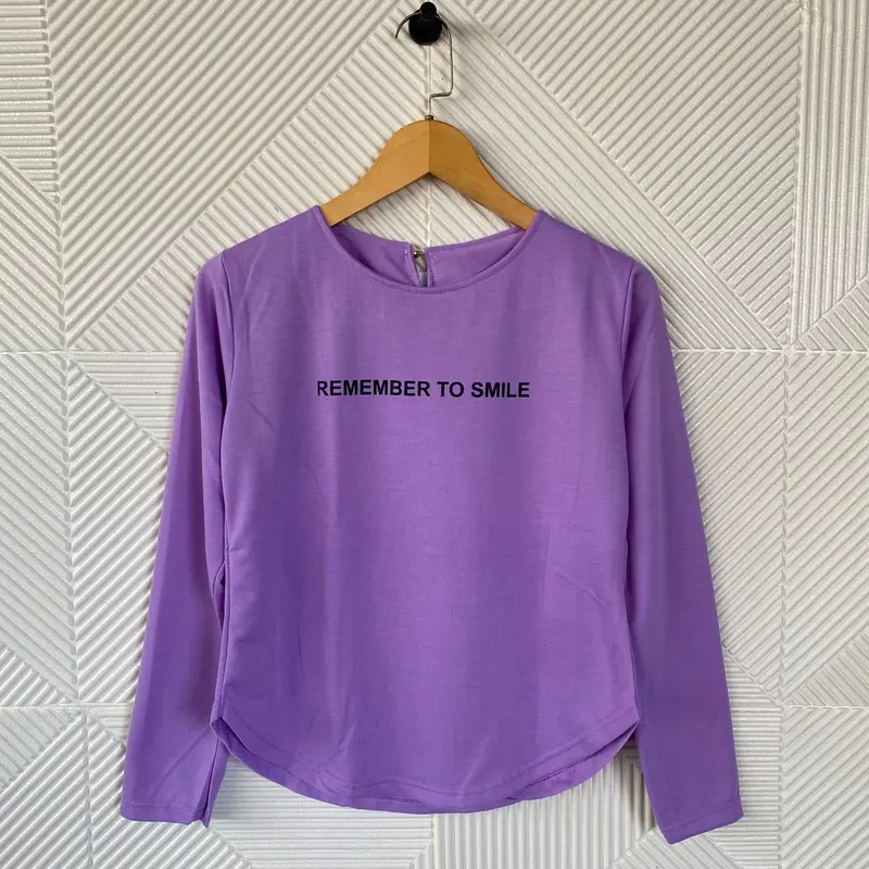 Atasan oblong wanita lengan panjang/kaos oval tangan panjang wanita/t-shirt/kaos wanita terbaru kekinian/kaos sablon wanita/atasan murah/ pakaian wanita/blus/shabhira16 5