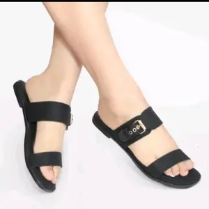 Sandal Teplek Wanita Terbaru Ban 2 Gesper