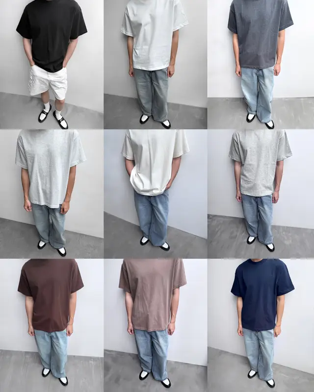 Áo thun trơn MME Basic form Boxy vải premium Cotton 3