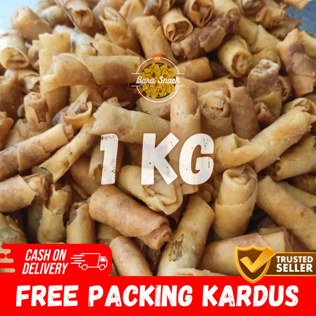 [ 1KG ] Sumpia Udang Super Premium Cap Berkah Jaya / Camilan Snack Kiloan Murah -K