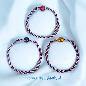 Gelang Tridatu Batu Tibet Batu Asli Bukan Plastik Aksesoris Gelang Tridatu