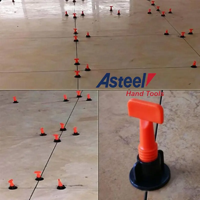 ASTEEL Alat pasang perata keramik granit lantai dinding lengkap tile leveling spacer nut nat pin 1mm prata kramik granite ekonomi bisa di pakai berulang 5