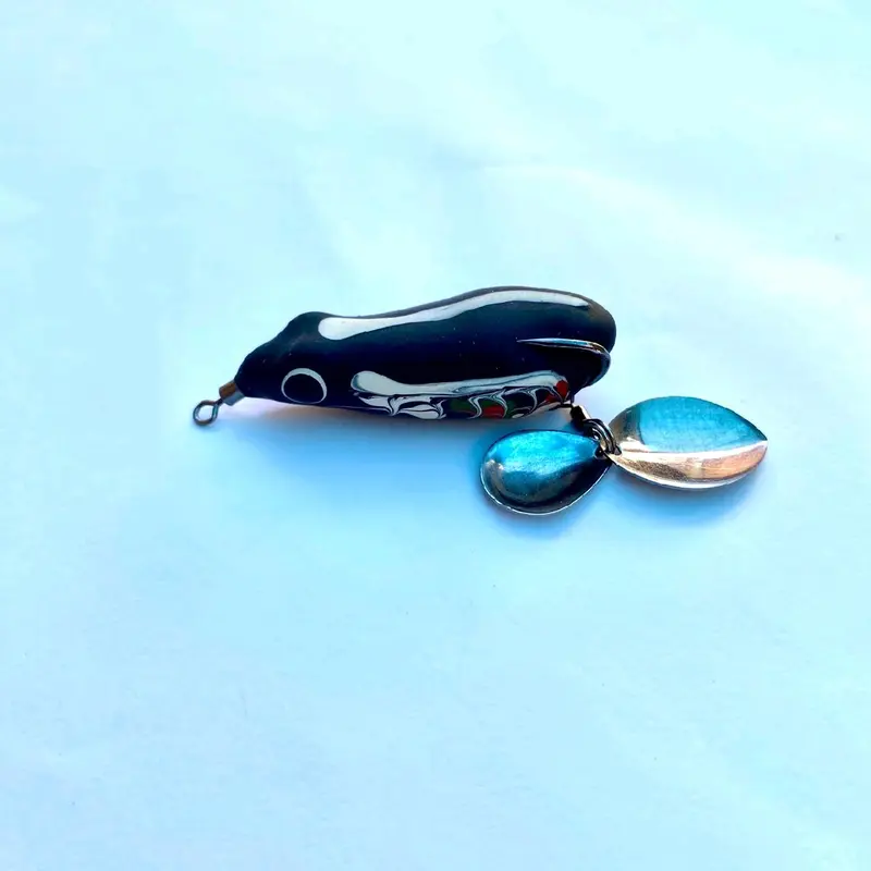 Umpan soft frog killer 5 cm slim doube blade 7