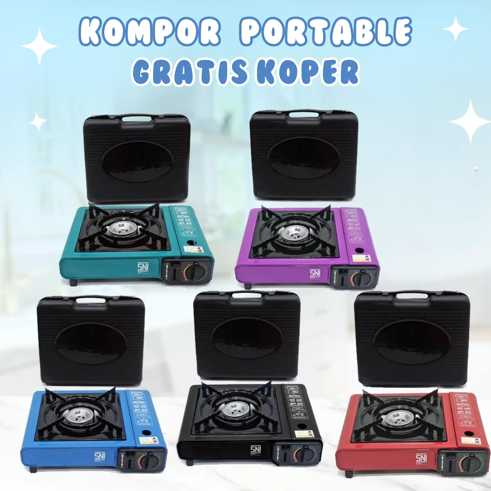 COD Kompor Gas Portable / Kompor Camping 1 Tungku Gas Kaleng SNI
