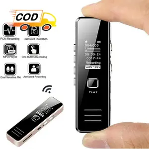Perekam Suara Digital Mini Voice Recorder 32GB Audio Jernih Noise Reduction Portable Meeting