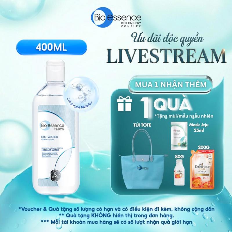 Nước tẩy trang ẩm mượt Cosmetic Bio-Essence Bio Water Micellar 400ml
