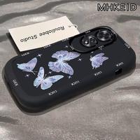 Gambar MHKEID Casing Hp untuk OPPO A60 4G Case Kupu-kupu Biru kepulan krim Silikon Softcase Casing - Gaya1, OPPO A60 4G dari MHKEID MALL Kab. Tangerang 1 Tokopedia