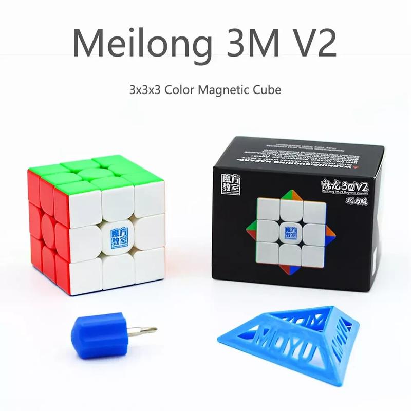  Rubik 3x3 Moyu Meilong 3M V2 Nam Châm Từ Tính  - Rubic Mod nam châm chính hãng Moyu 
