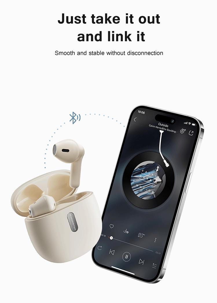 Product Introduction of Monster N-Lite 207 Wireless Earphone Bluetooth 5.4 Waterproof In-Ear HiFi Stereo Noise Canceling Wireless Earbuds With Microphone monster headphones 10