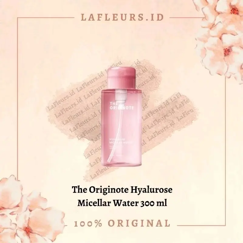 [100% ORIGINAL] The Originote Hyalurose Micellar Water 300ml / Make Up Remover Hyaluronic Acid Rose / Cairan Pembersih Makeup Cleanser Wajah makeup