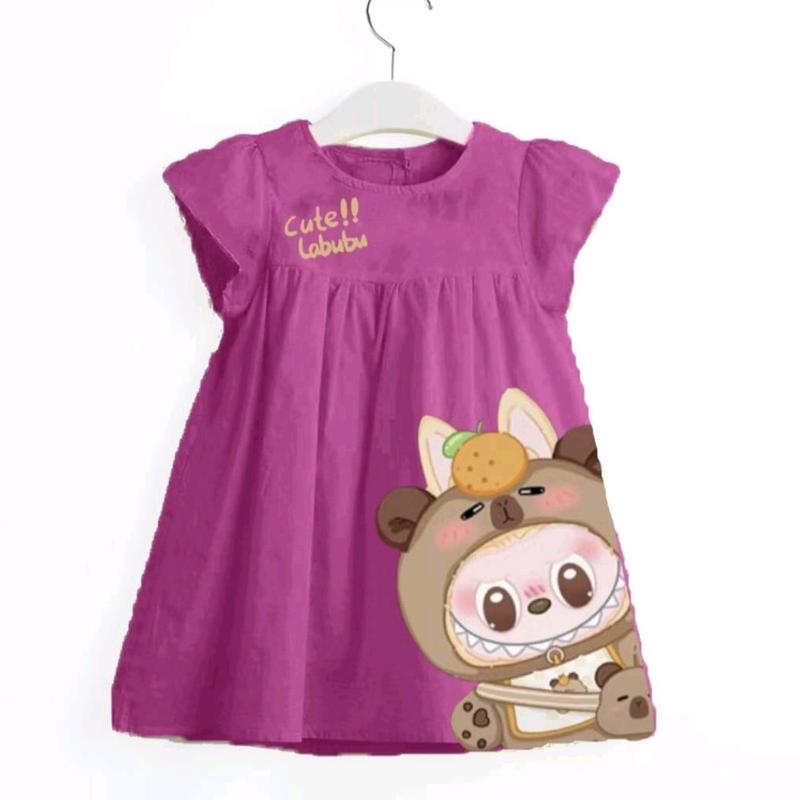 Daster klok anak cewek berlengan Fashion 2