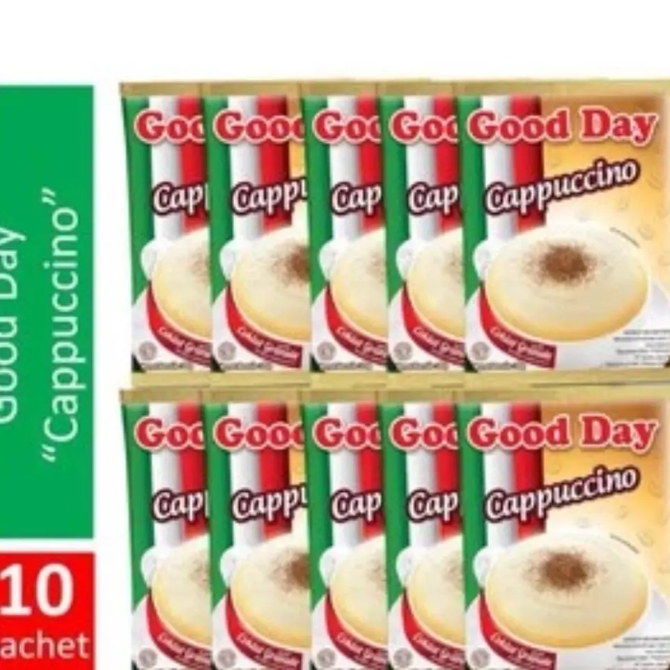 Ready 1 renteng Goday Capucino Bubuk isi 10 suchet Instan Kopi