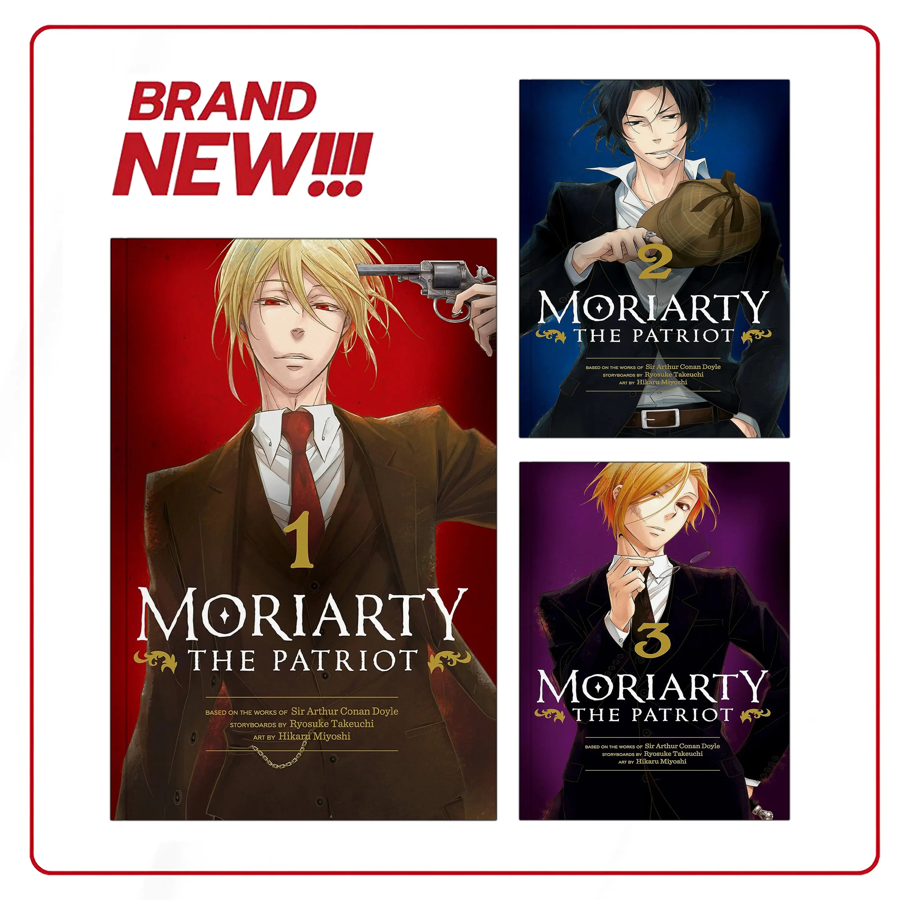 Moriarty the Patriot / Yuukoku no Moriarty, Vol. 1-19 ( Komik Manga ) by Ryosuke Takeuchi (English/Indonesia)