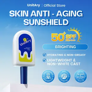 [Kulit Kering]Unitary Sun Block Moisturizer Facial 50ml SPF50+ PA++++ on Acne,Menutrisi Dan Melembabkan,Mencerahkan Glowing Alami,Waterproof【Hassle-free Formula Refreshing & Breathable UV Shield】Tidak Lengket BPOM