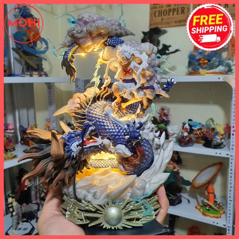 Mô hình Luffy Gear 5 đấm Kaido siêu ngầu cao 23cm - One Piece Đồ Chơi Toy Anime Decor Sưu tầm