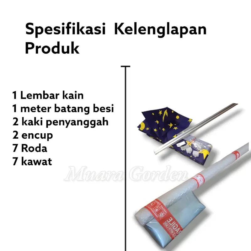 Gorden plisket Bulan Bintang 1 Set Lengkap Dengan Batang Tinggal pasang /Gorden Jendela Panjang 2 mtr / Gorden Jendela Pendek / Gorden Pintu Kamar / Gorden Jendela kamar / Gorden Murah / Hordeng 1 set lengkap / Tirai Jendela  Kain Biru Kuning 2