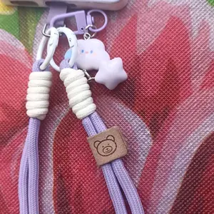 Tali Hp Lanyard Aesthetic Lucu Awan Bintang ​​Rantai Gantung Casing Ponsel Universal​​