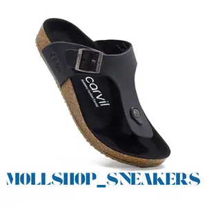 Sendal Carvil Pria Sandal Jepit Cowok Carvil Benzo 01 Casual Hitam Size 38 s/d 44 Murah Premium - Black /Coklat Sandal Slop Pria Dan Wanita Terbaru Elegan Sandal Distro
