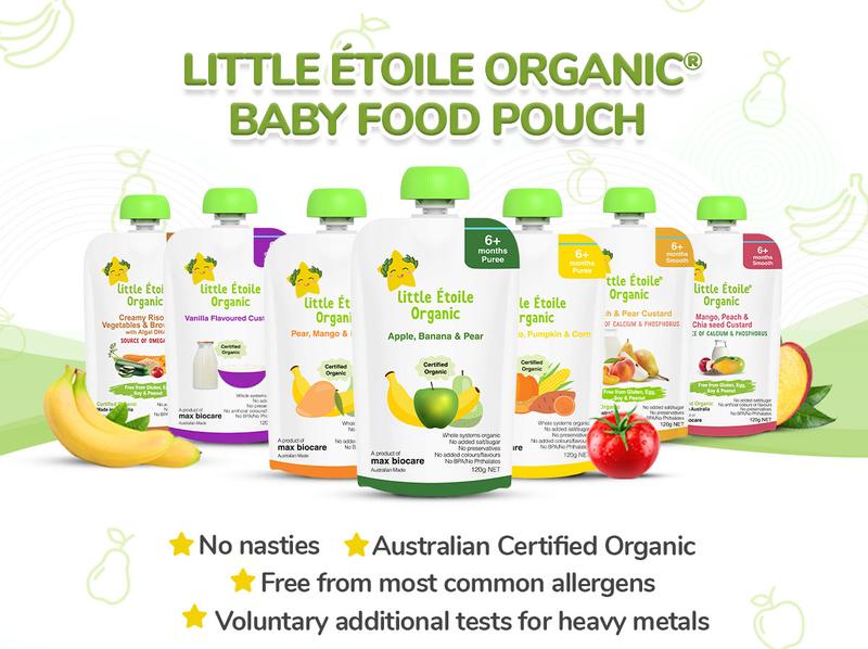 Product Introduction of Little Étoile Organic Baby food Puree Pouch 120g - Source of Vitamin C, Calcium, Phosphorus, DHA [EXP in Description] 2