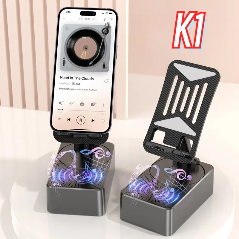 Loa Bluetooth K1, Đa Năng, Có Giá Chân Đế Và Bluetooth, Sạc Dự Phòng 5