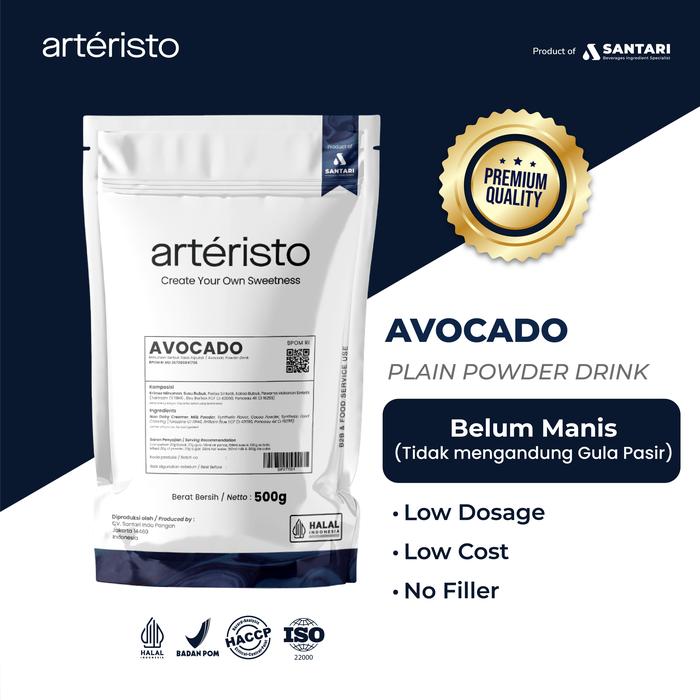 Gambar Arteristo Avocado Premium Bubuk Minuman 500gr - Alpukat Tanpa Gula/Tidak Manis dari Arteristo Indonesia Kota Administrasi Jakarta Utara Tokopedia