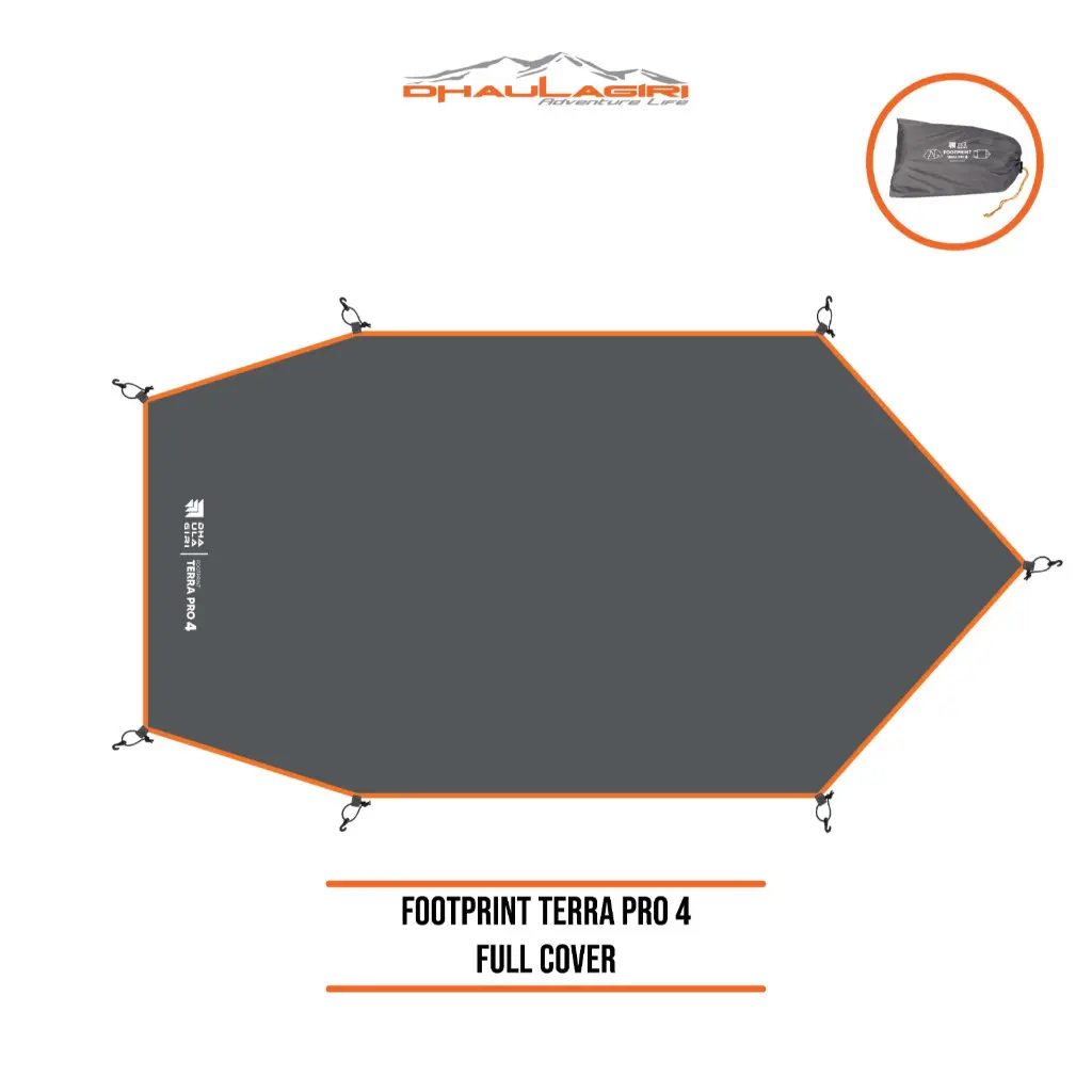 Dhaulagiri - Footprint Terra Pro 4 Full Cover / Alas Tenda Outdoor Camping