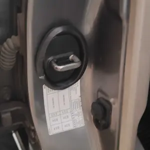 SEAMETAL 4 pcs Bantalan Peredam Bisu Pintu Mobil Silikon Gesper Kunci Pintu Otomatis Penutup Pelindung Anti-Tabrakan Bantalan Penyerap Guncangan