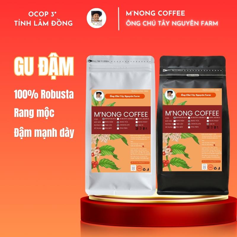 CÀ PHÊ SỈ D1 2KG CHÍN 90% ROBUSTA GU ĐẬM HẠT RANG MỘC NGUYÊN CHẤT Giá rẻ hơn khi mua combo cho đơn hàng ≥10 kg. BÁN QUÁN Chính sách đổi trả Tặng voucher pha phin pha sữa PHA MÁY đậm đà truyền thống takeaway ÔNG CHÚ TÂY NGUYÊN